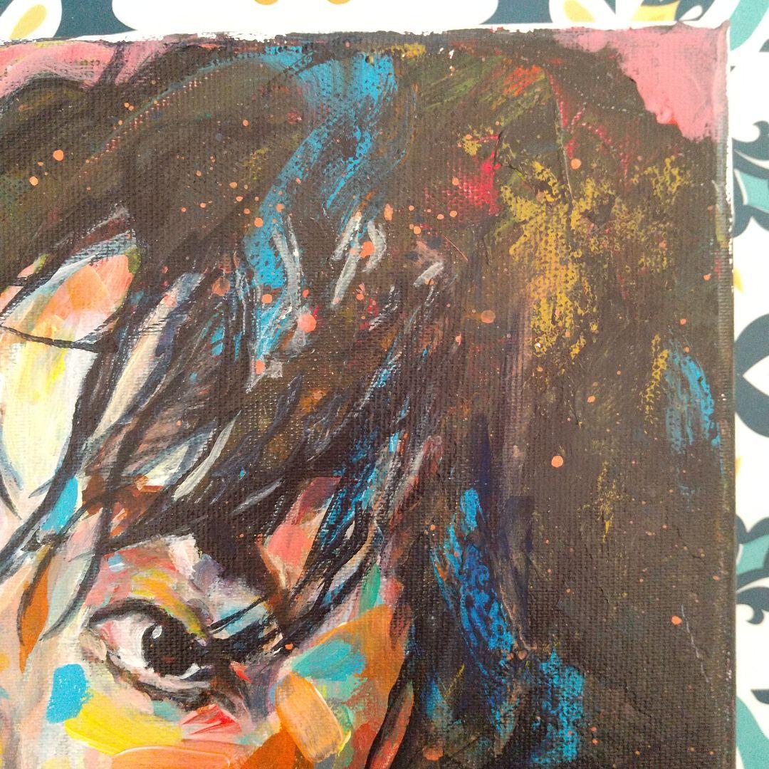 人物画#32 男性の肖像 アクリル画 3号