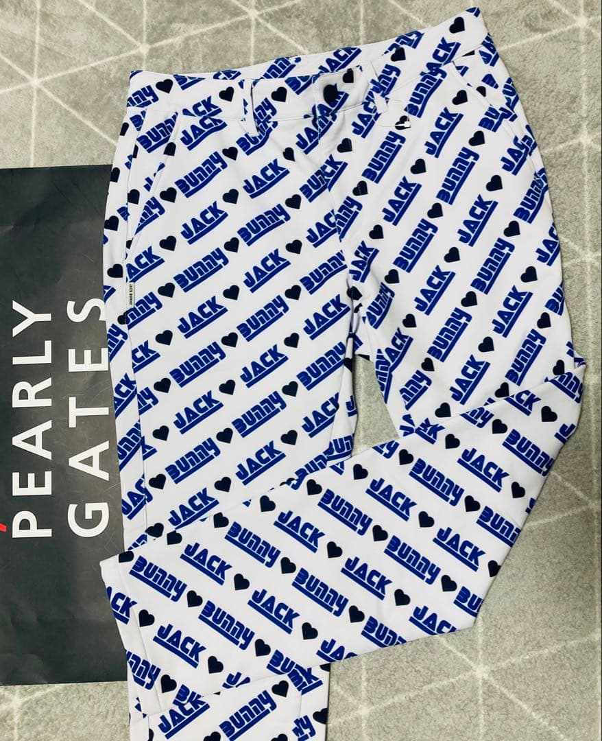 新品 ジャックバニー 2WAYストレッチツイルボンディングパンツ(5)L/白