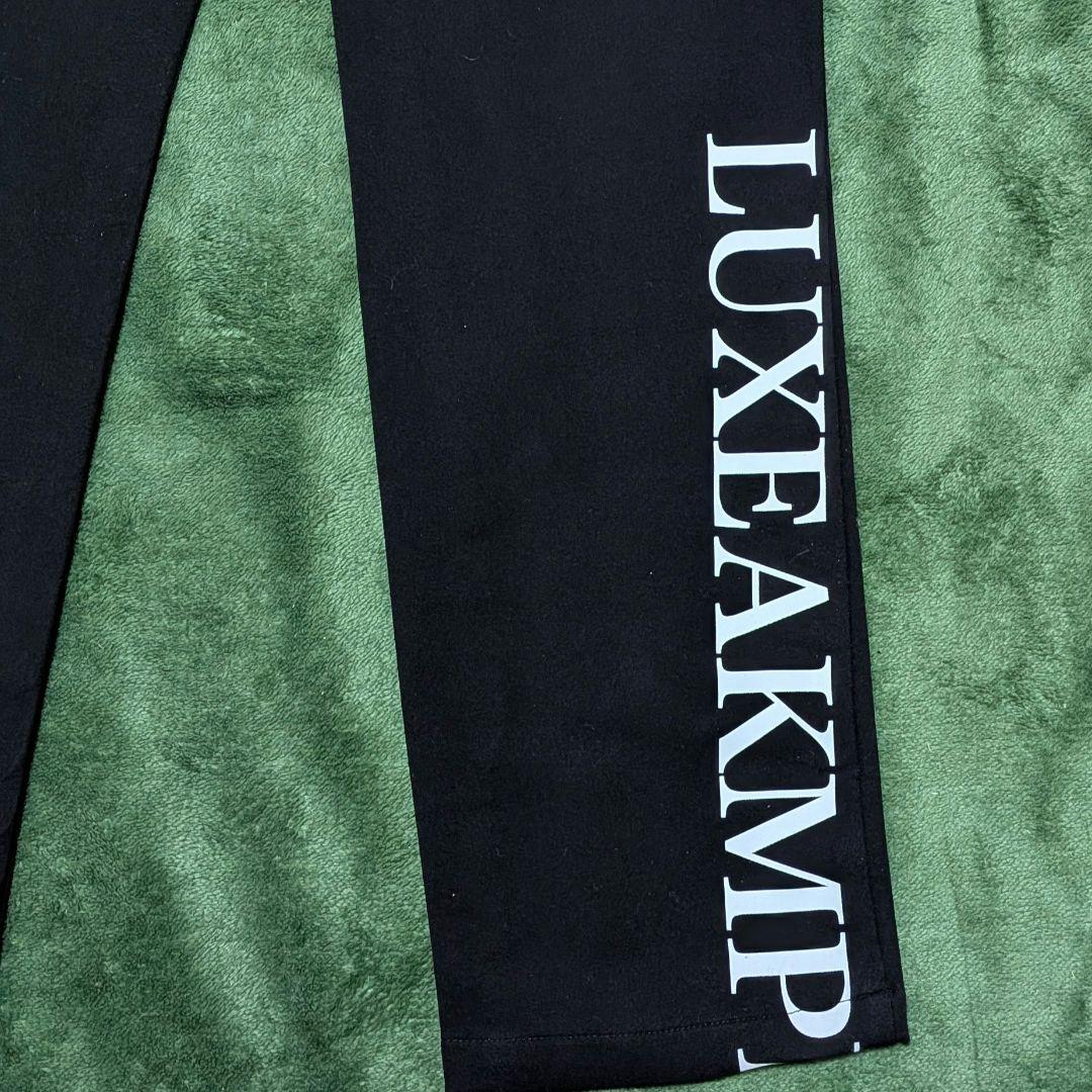 【新品】LUXEAKMPLUSゴルフ 防風ヘムロゴストレッチロングパンツMサイズ