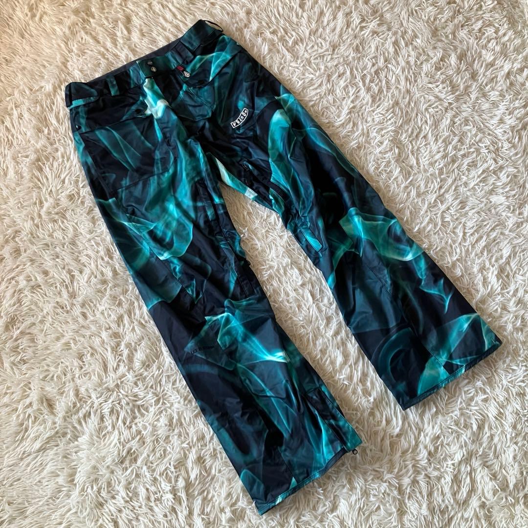 #14Q✨VOLCOM✨スキーウェア パンツ メンズ グリーン
