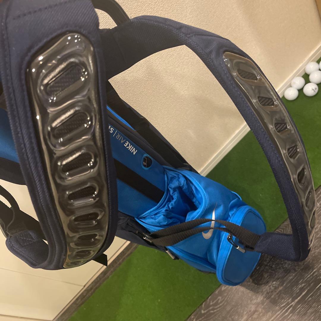 【未使用品】9型Nike 青色系　スタンド式軽量キャディバッグ