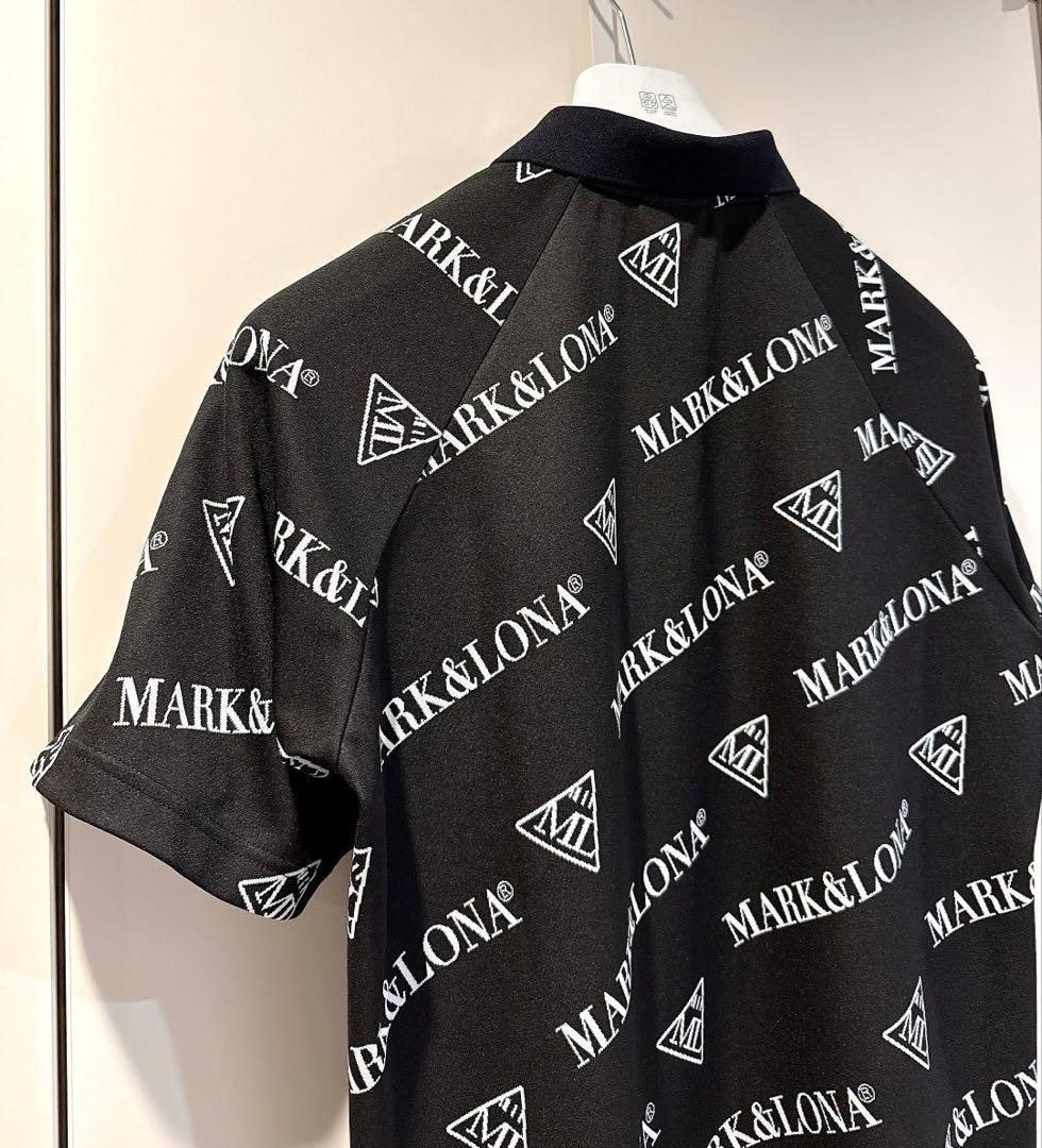 美品 ★ MARK&LONA 2024 コード ポロシャツ マーク&ロナ 黒