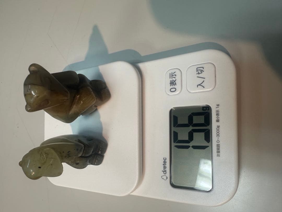 中国古玩 翡翠彫刻猿 2個 古玉