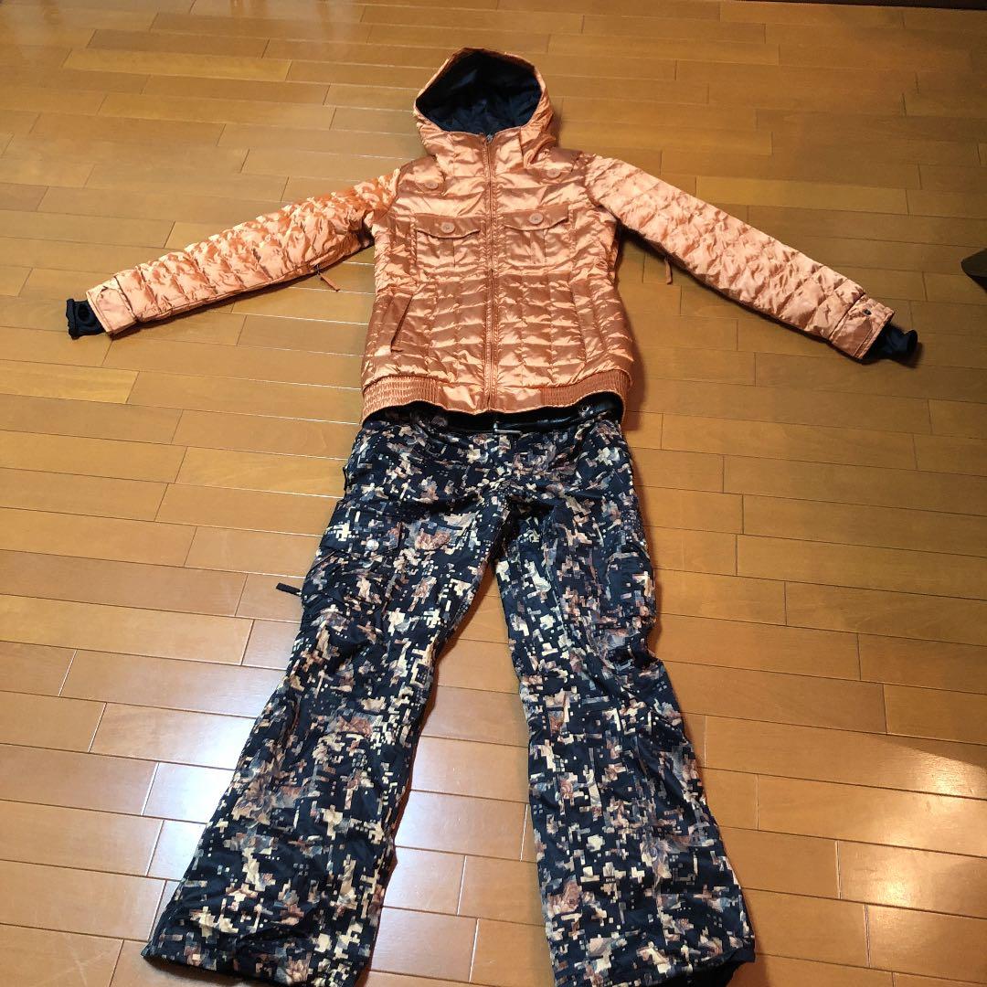 【大幅値引きしました】burtonオレンジジャケット&パンツコーデ