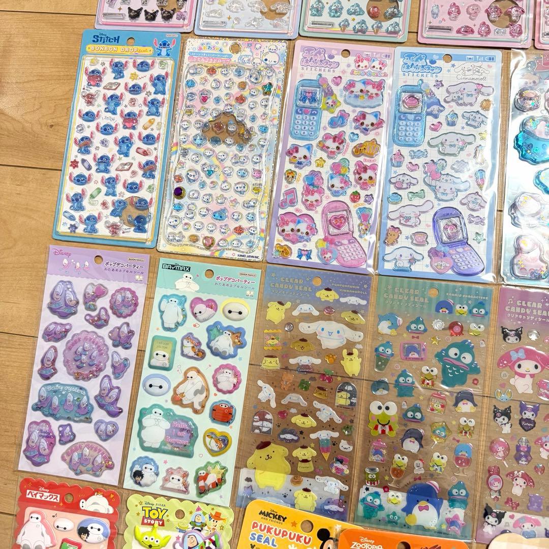 新品　ボンボンドロップ　シール　50点　正規品　うるちゅる　サンリオ　ディズニー