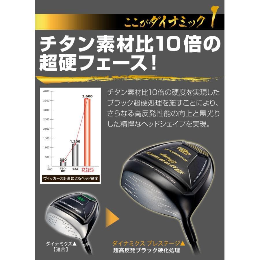 左 新品 高反発ダイナミクスプレステージ　 プレミア飛匠シャフト仕様