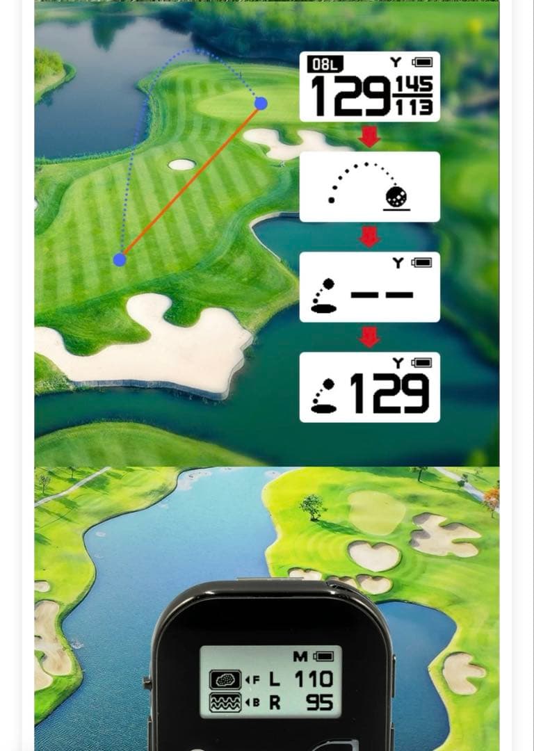 GOLFBUDDY GB VOICE2S+ GPS ゴルフナビ　日本世界で使用可