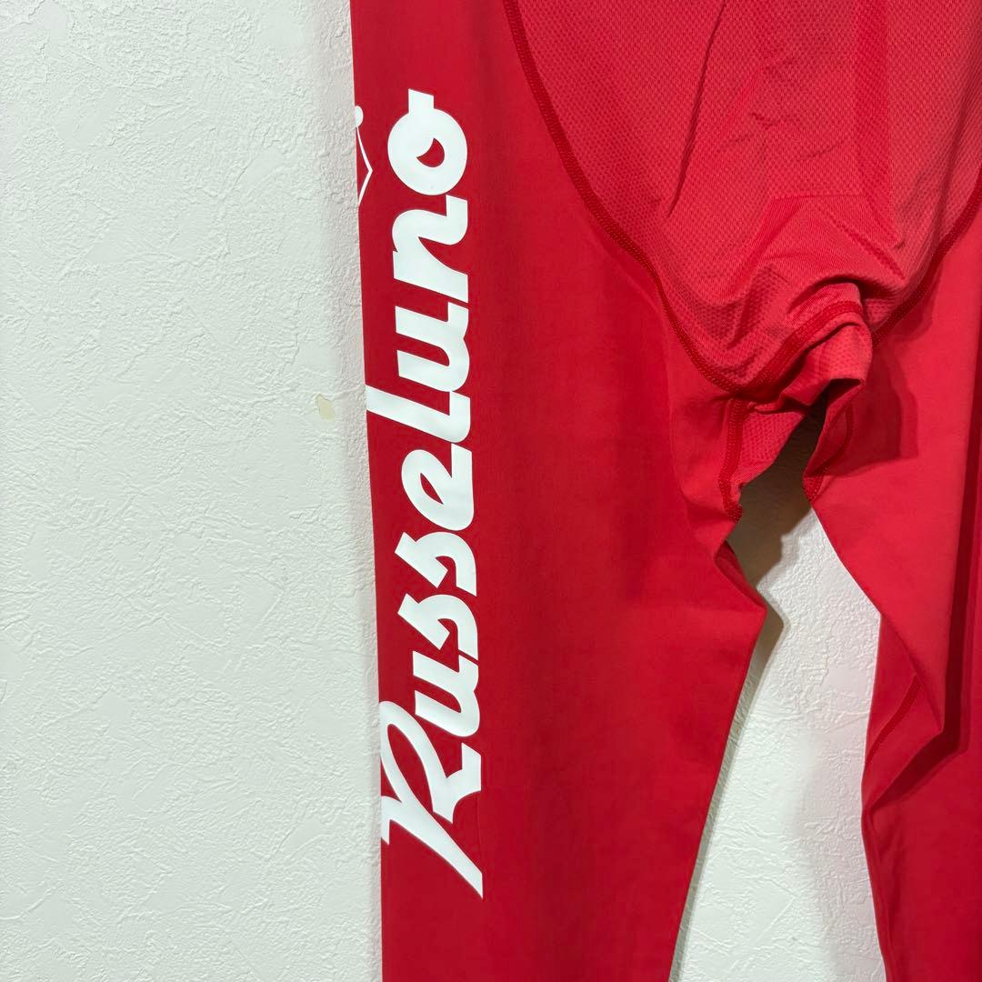 【RUSSELUNO】新品　ゴルフレギンス　インナーパンツ　メンズＭ-Ｌ　レッド