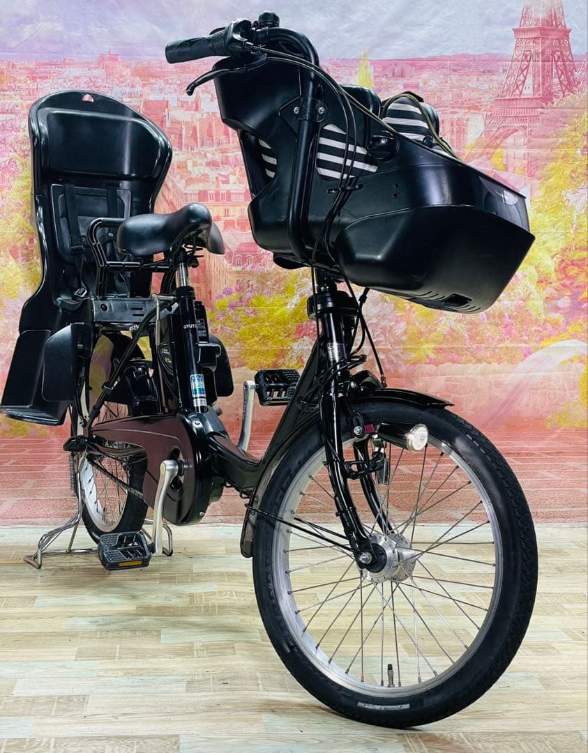 ZK3840 電動自転車 パナソニック ギュット 子供乗せ 20インチ 送料無料