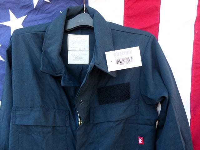米軍実物　NAVY　ユティリティカバーオール 40R　FR　難燃 つなぎ 153