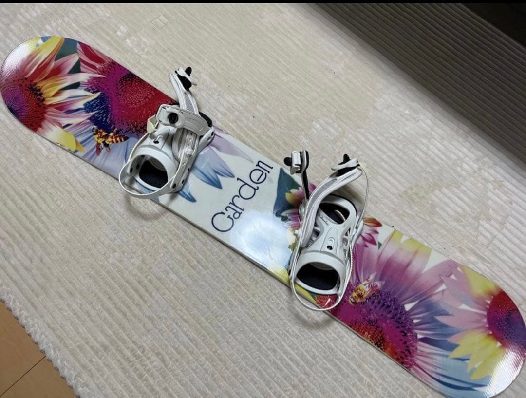 花柄スノーボードセット