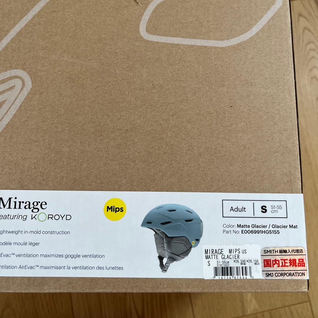 [美品]SMITH Mirage スノーヘルメット Sサイズ