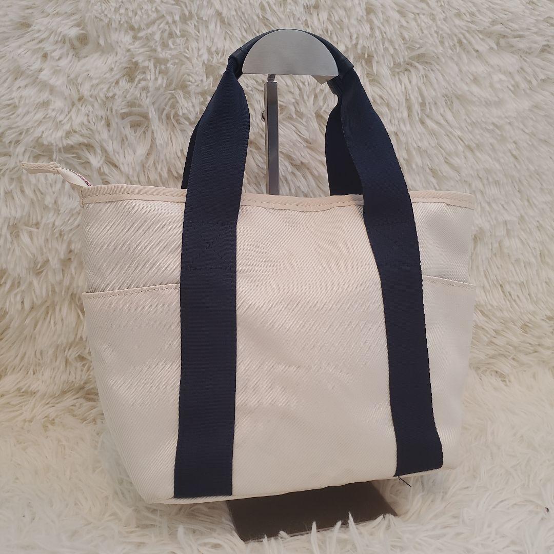 ⭐極美品⭐POLO GOLF　 キャンバス トートバッグ ホワイト/ネイビー