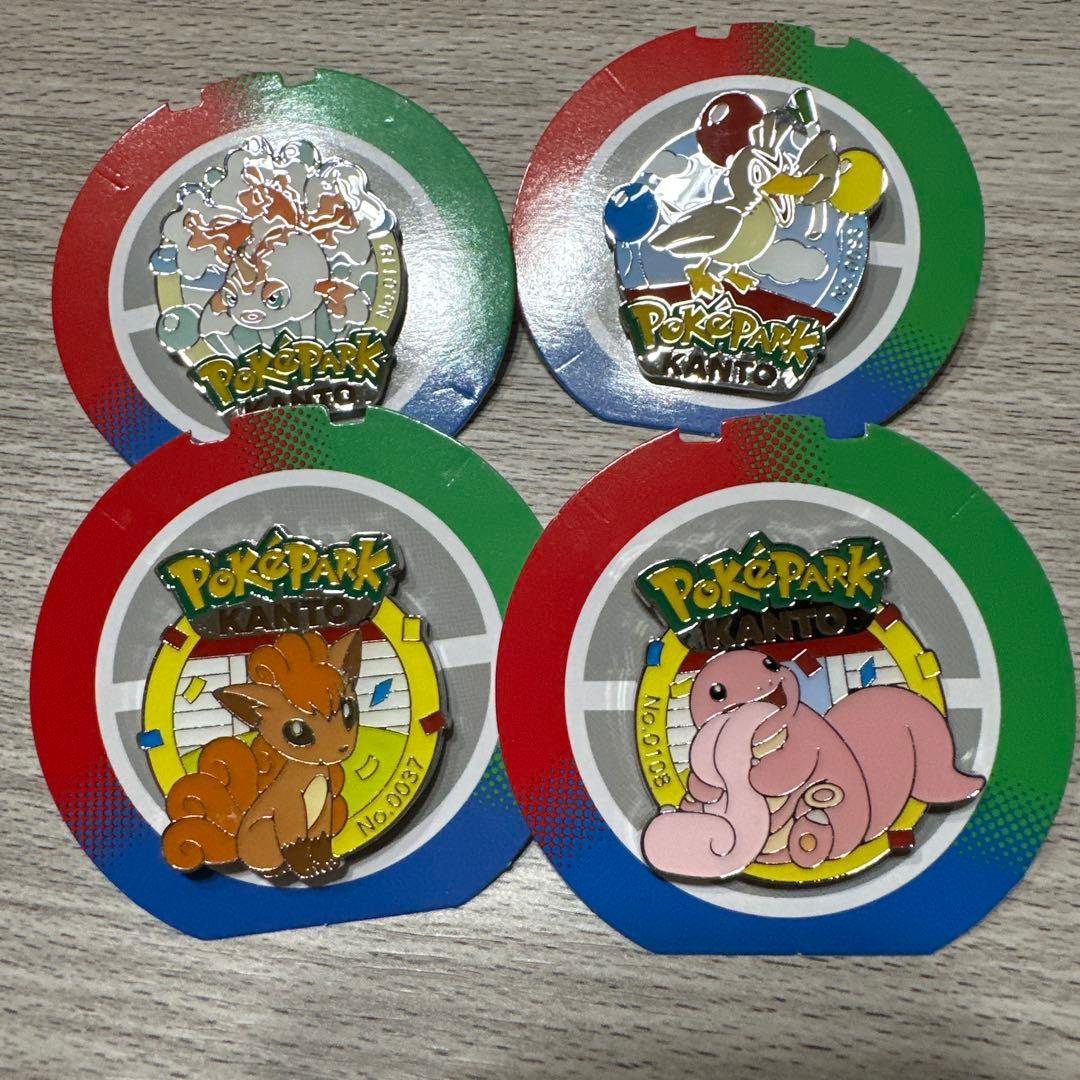ポケパークKANTO ピンバッジ セット ロコン カモネギ ベロリンガ