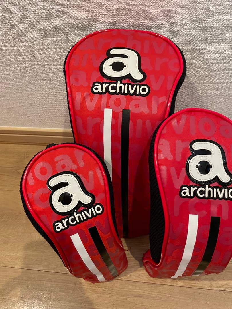 ARCHIVIO アルチビオのキャディバッグ・ヘッドカバー3点