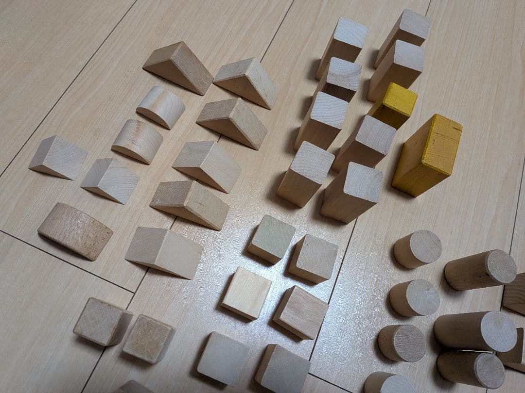 木製ブロックセット 約64個　積み木