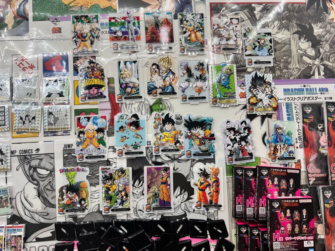 ドラゴンボール原作グッズまとめ売り ポスター・シール・アクレクトetc