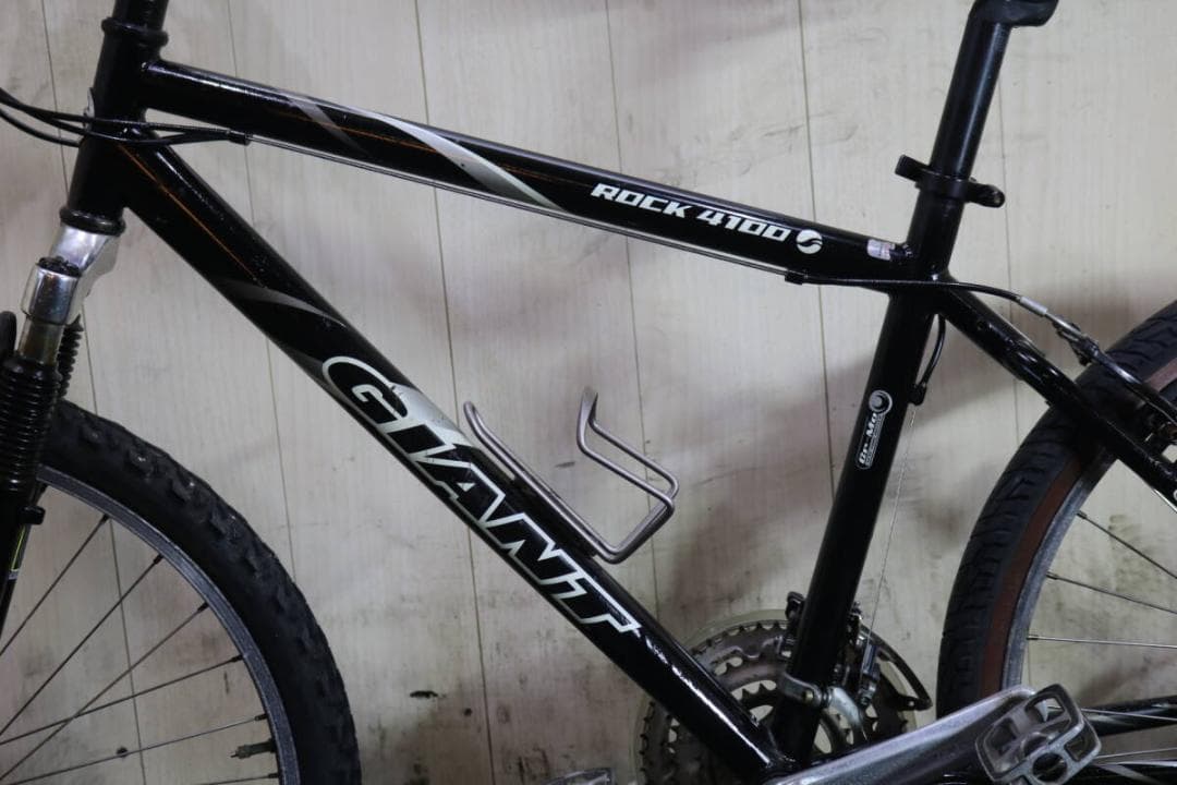 GIANT ROCK4100 26型 クロモリ 21速 430mm 黒 MTB