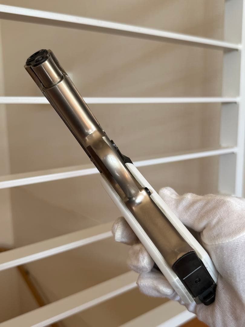 マルシン S&W M39 M39-2 シルバー ホワイトグリップ モデルガン