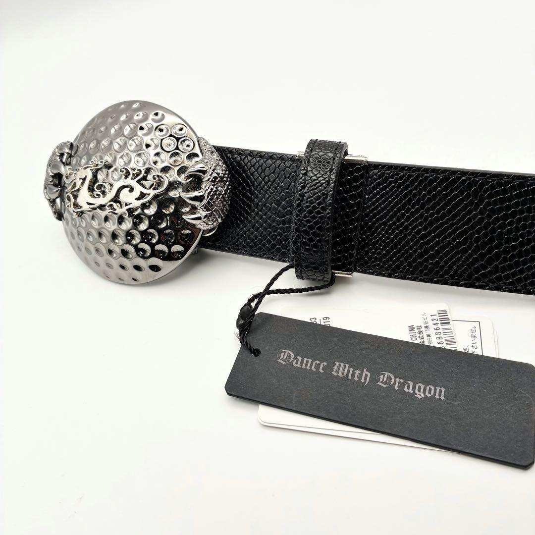 【タグ付き未使用品】Dance With Dragon ベルト バックル 型押し