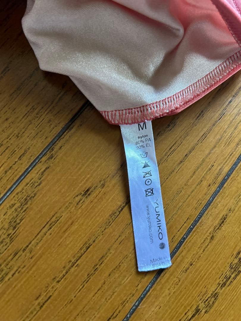 週末SALE！YUMIKO Mサイズ ピンク紫 Vネックレオタード