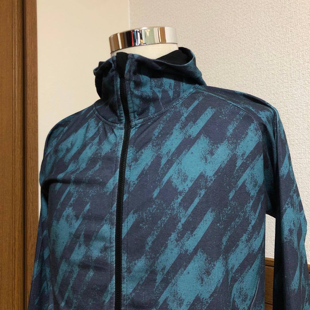 オークリー ジップアップ ストレッチ パーカー◆グリーン系 Mサイズ