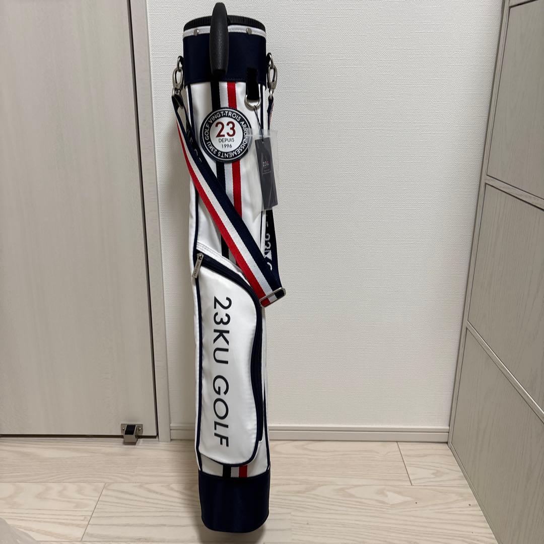 【新品未使用】23KU GOLF セルフスタンドバックストライプデザイン