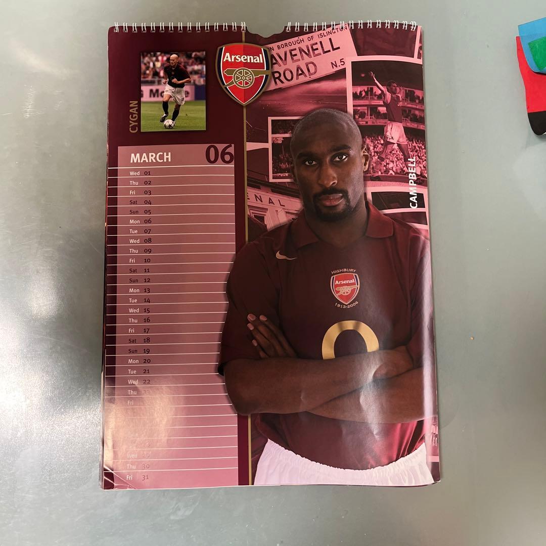 アーセナル　arsenal オフィシャル2006年カレンダー