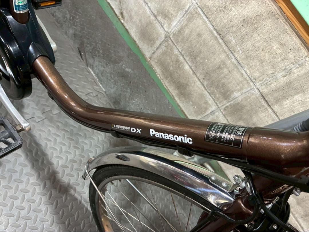 №8757電動自転車パナソニック ビビDX 26インチ ブラウン