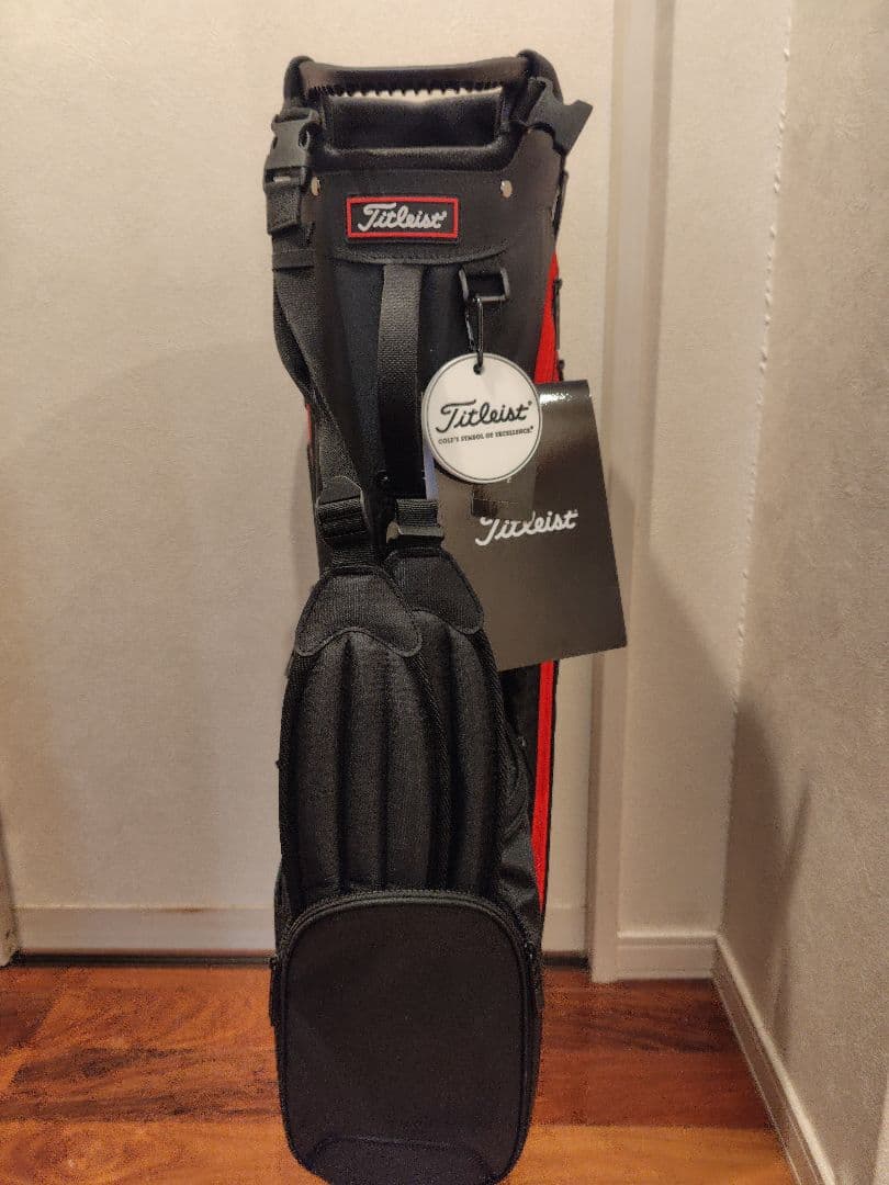 Titleist ゴルフバッグ 黒/赤 4分割収納