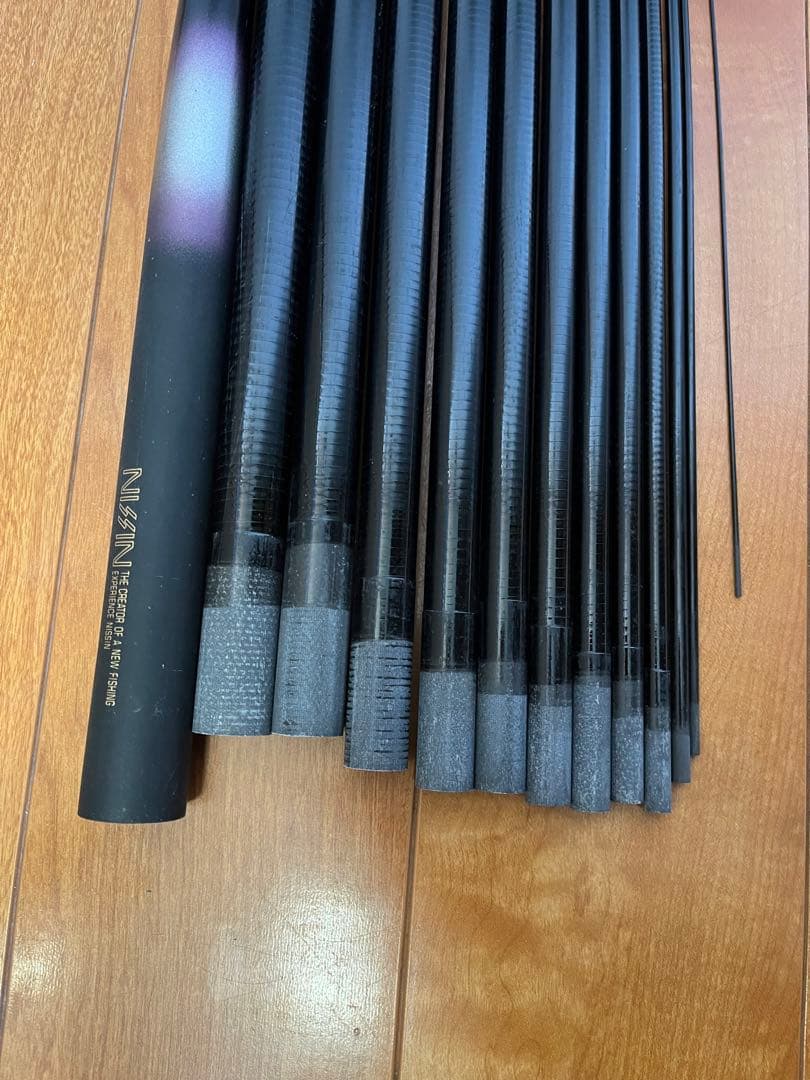 中古 宇崎日新 谷水 硬調 540 nissin 渓流竿 ロッド ケース付き