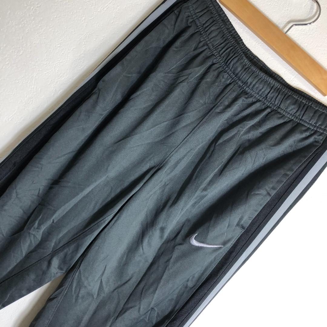 【極美品】NIKE トラックパンツ チャコール S テック 刺繍ロゴ