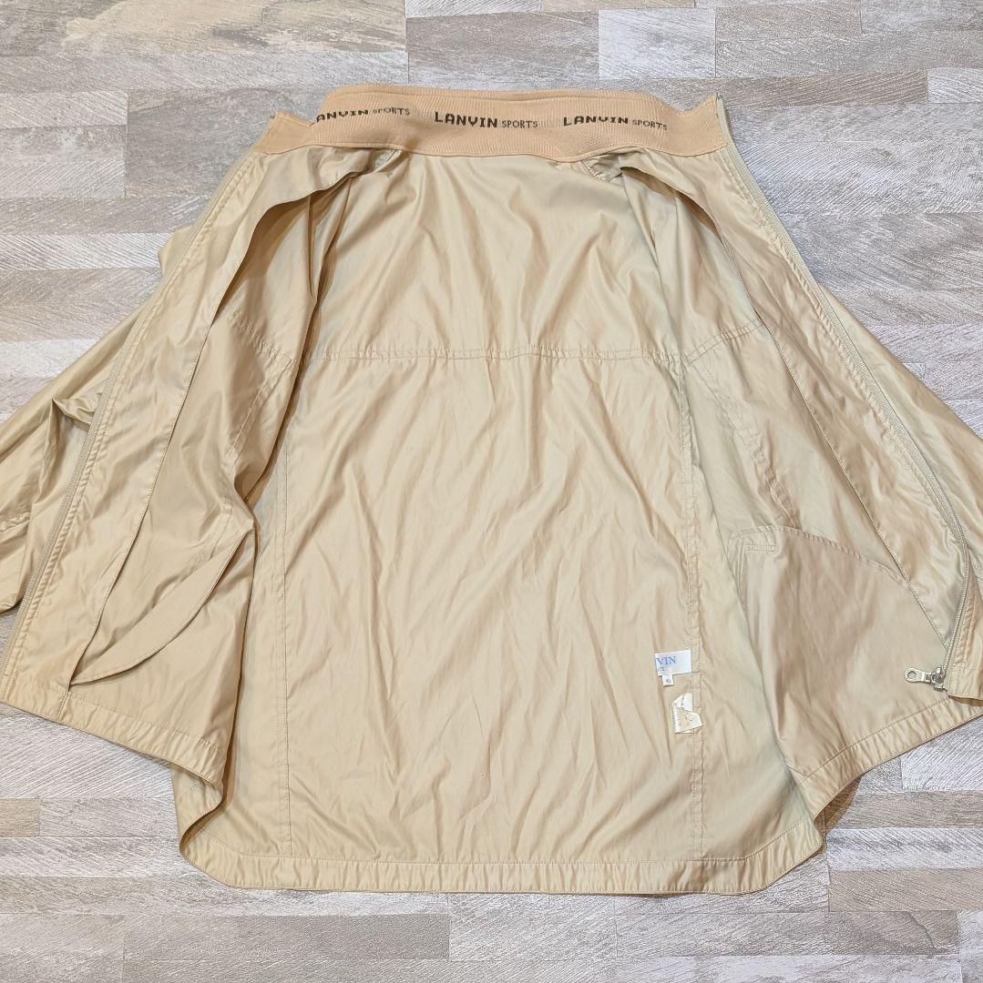 ★月末セール★LANVIN SPORTS ナイロンジャケット ベージュ L