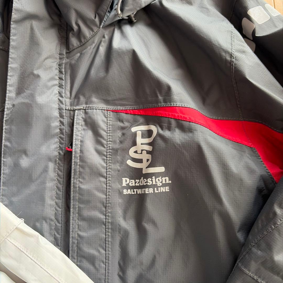 Pazdesign フィッシングスーツ(上下セット) グレー/レッド