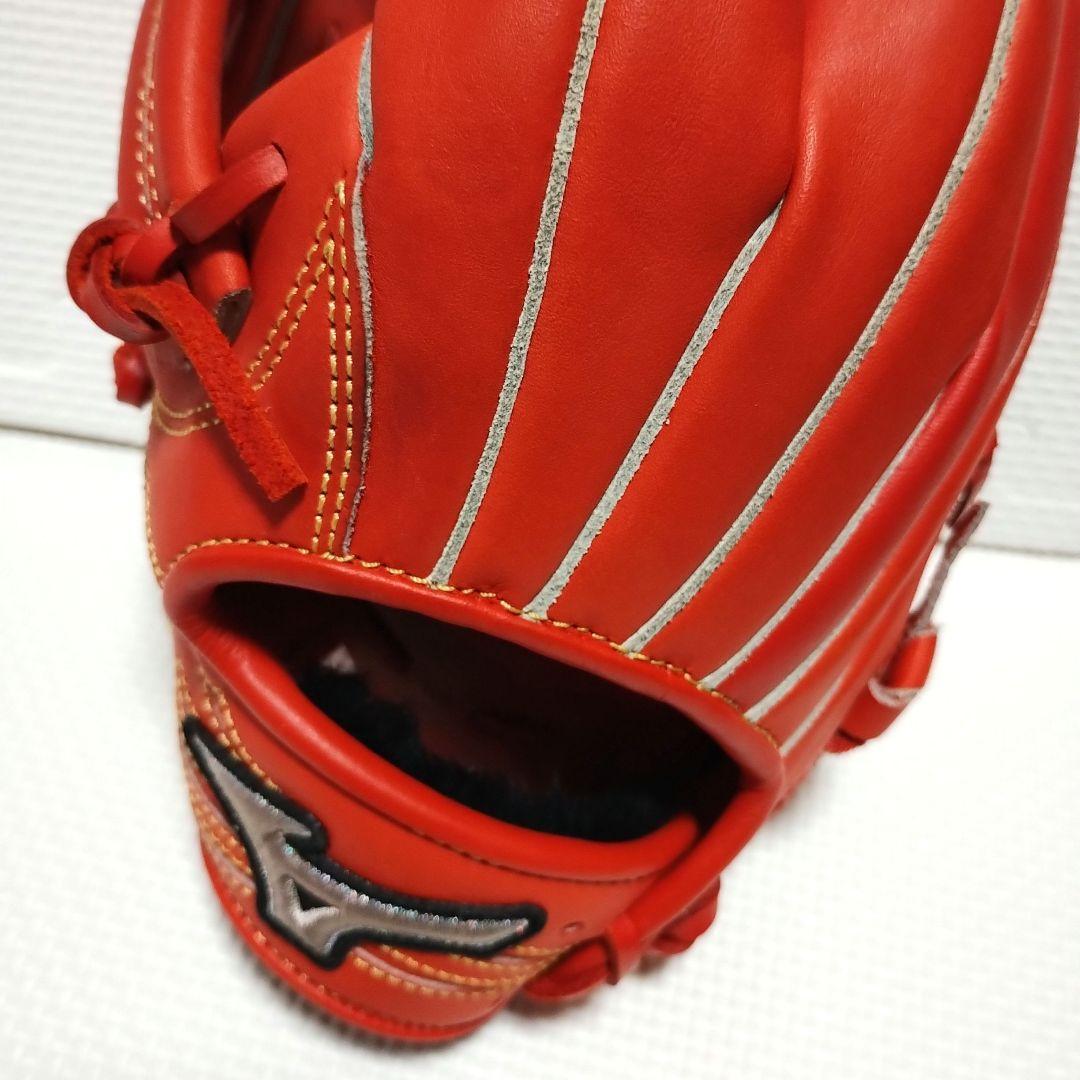 【新品同様】ミズノ グローブ　オールラウンド　ロードオブライズ　オレンジ　左投げ