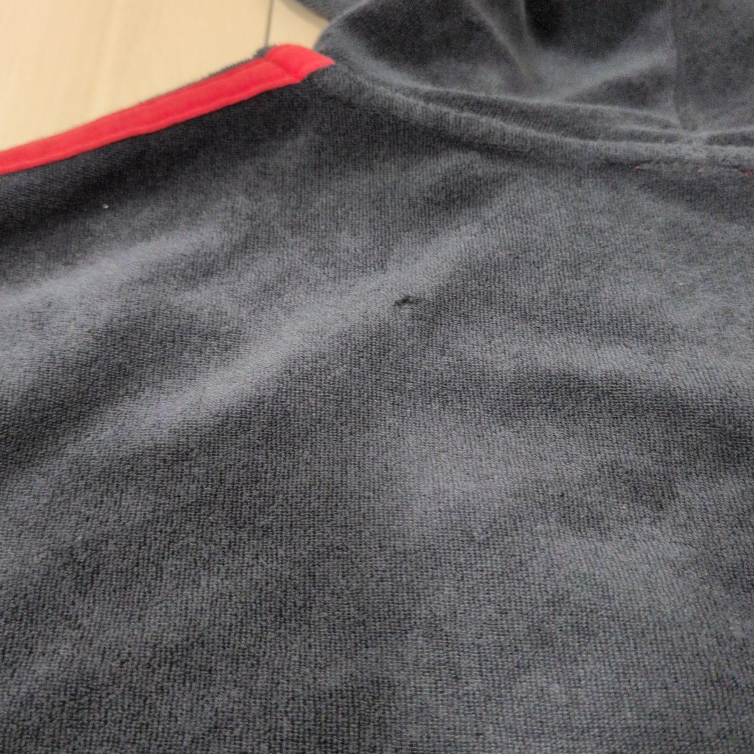 adidasベロアパーカー Ｌ 黒