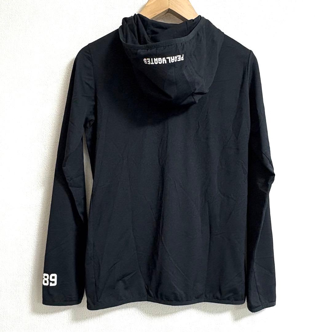 PEARLY GATES✨UVカットパーカー size 0　ブラック　ロゴ