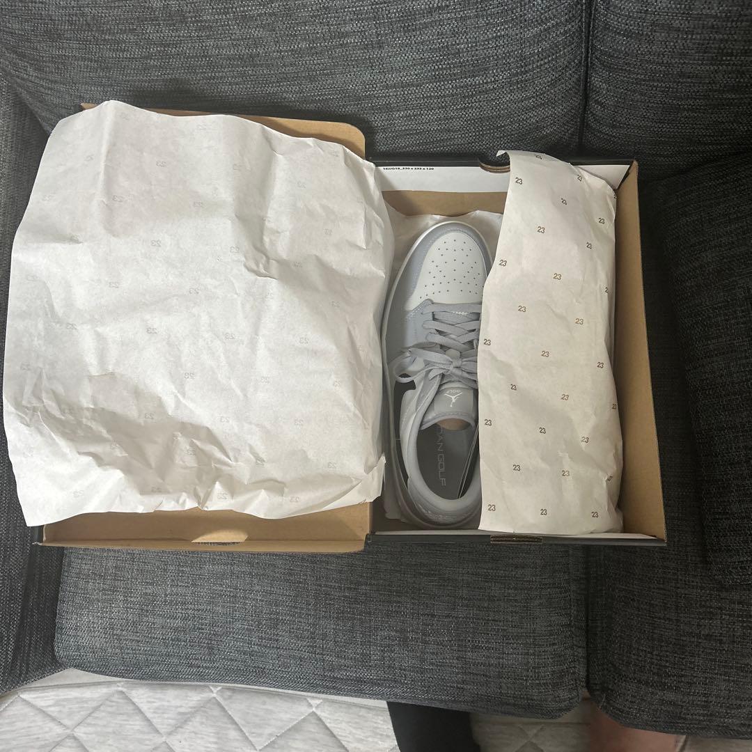 シューズ(男性用) AIR JORDAN 1 LOW GOLF WOLF GREY 28.5cm