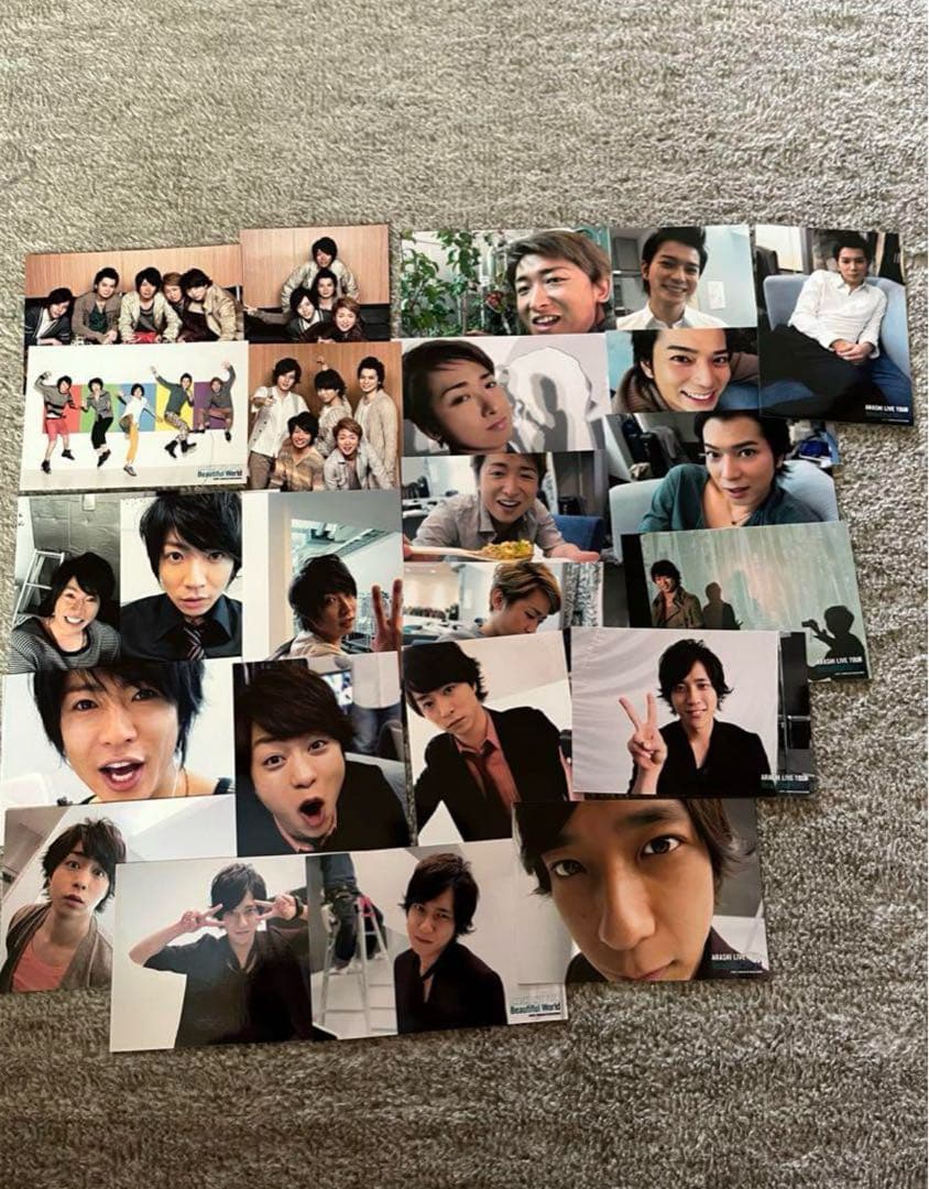 嵐 公式写真 フォトセット集合 大野智 櫻井翔 相葉雅紀 二宮和也 松本潤