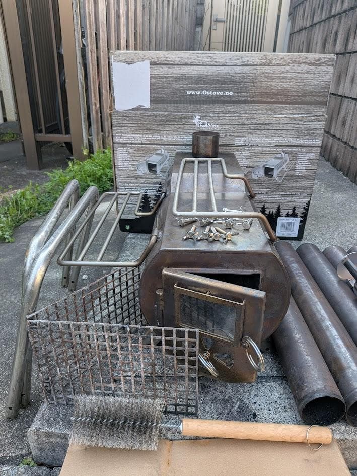 G-Stove Heat view XL（＋延長脚＋スパークアレスター＋ダンパ）