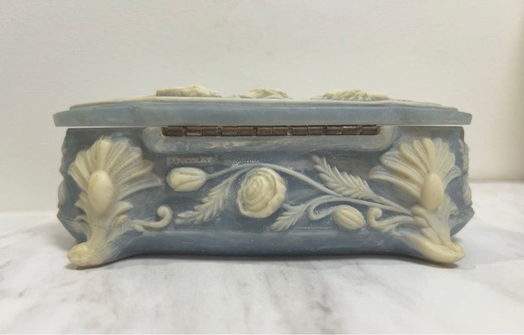 INCOLAYSTONE　ジュエリーBOX　小物入れ　天使図柄　横長