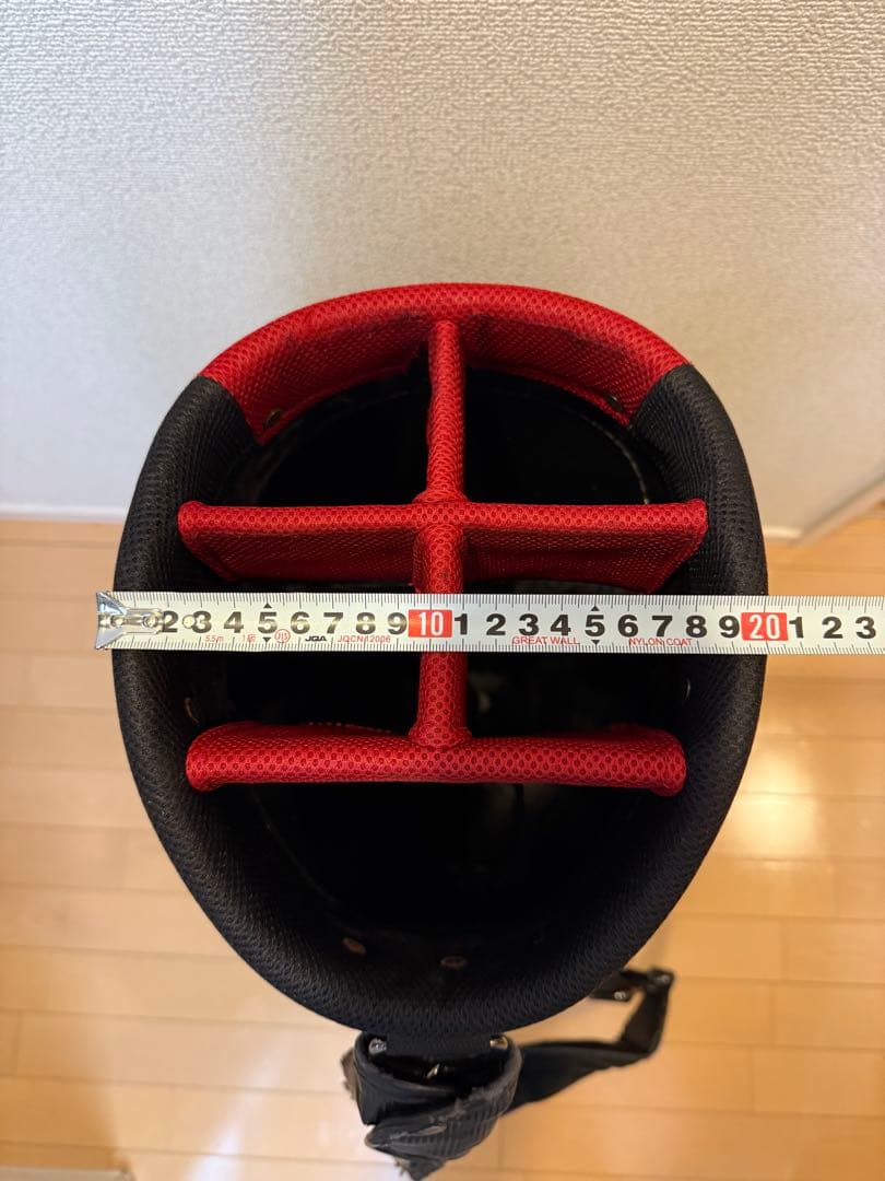 NIKE GOLF キャディバッグ ブラック×レッド