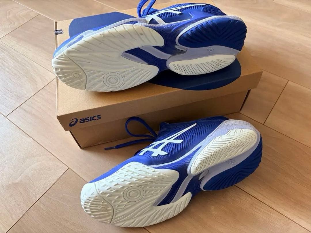 asics コートFF3 ノバク　ブルー26.0cm 中古（お得なおまけあり！）