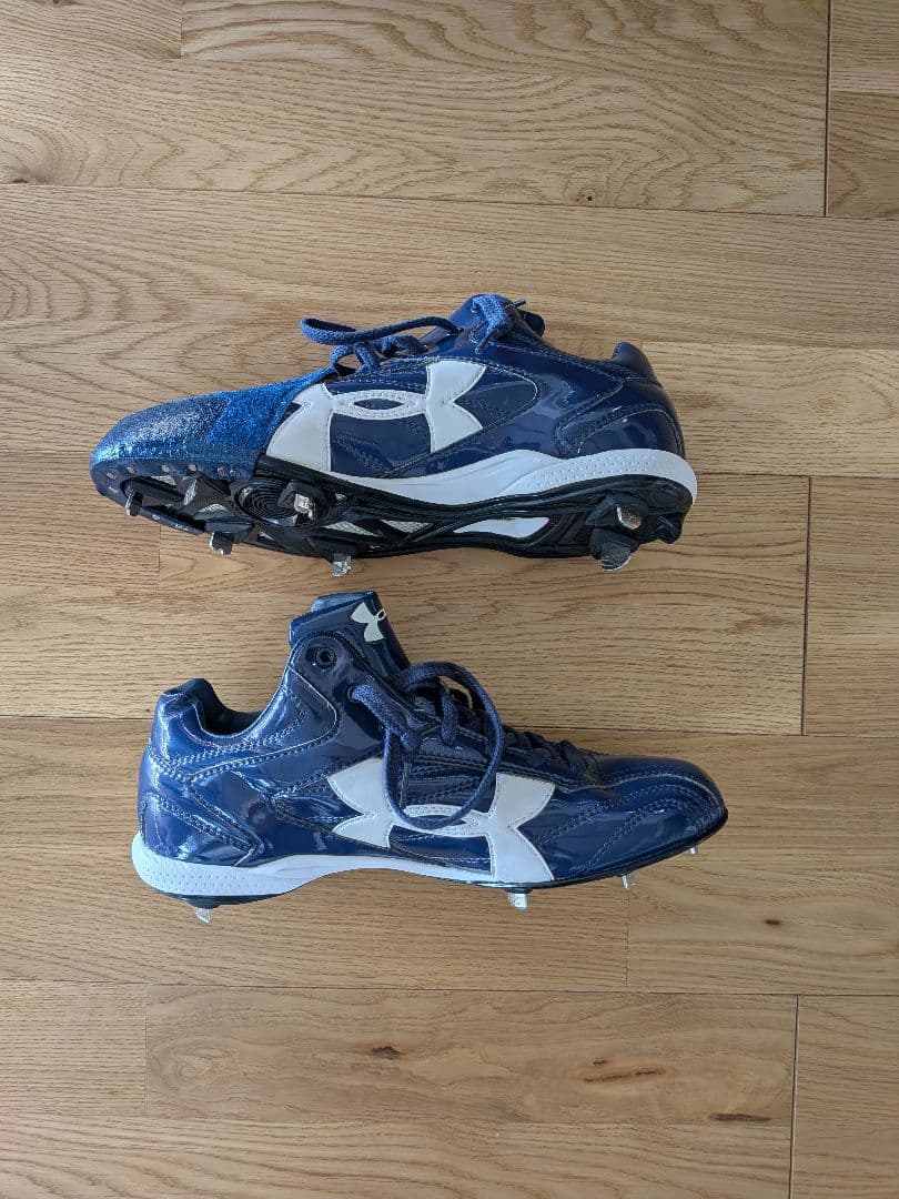 【新品・レア・プロ支給品】UNDER ARMOUR P革付き野球スパイク27cm