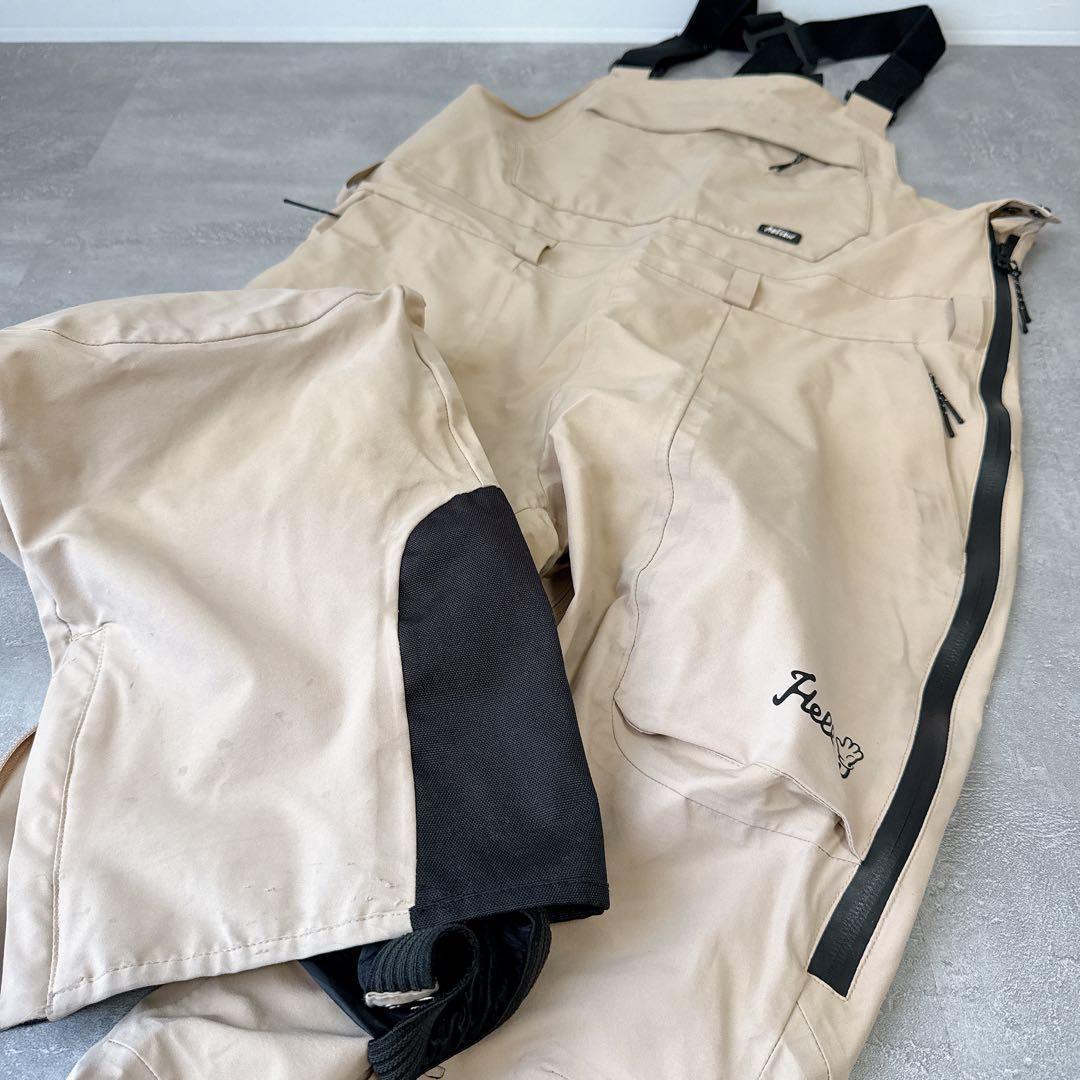 スノーボードウェア 上下セットビブパンツ スノボ ウェア Mサイズ パンツ