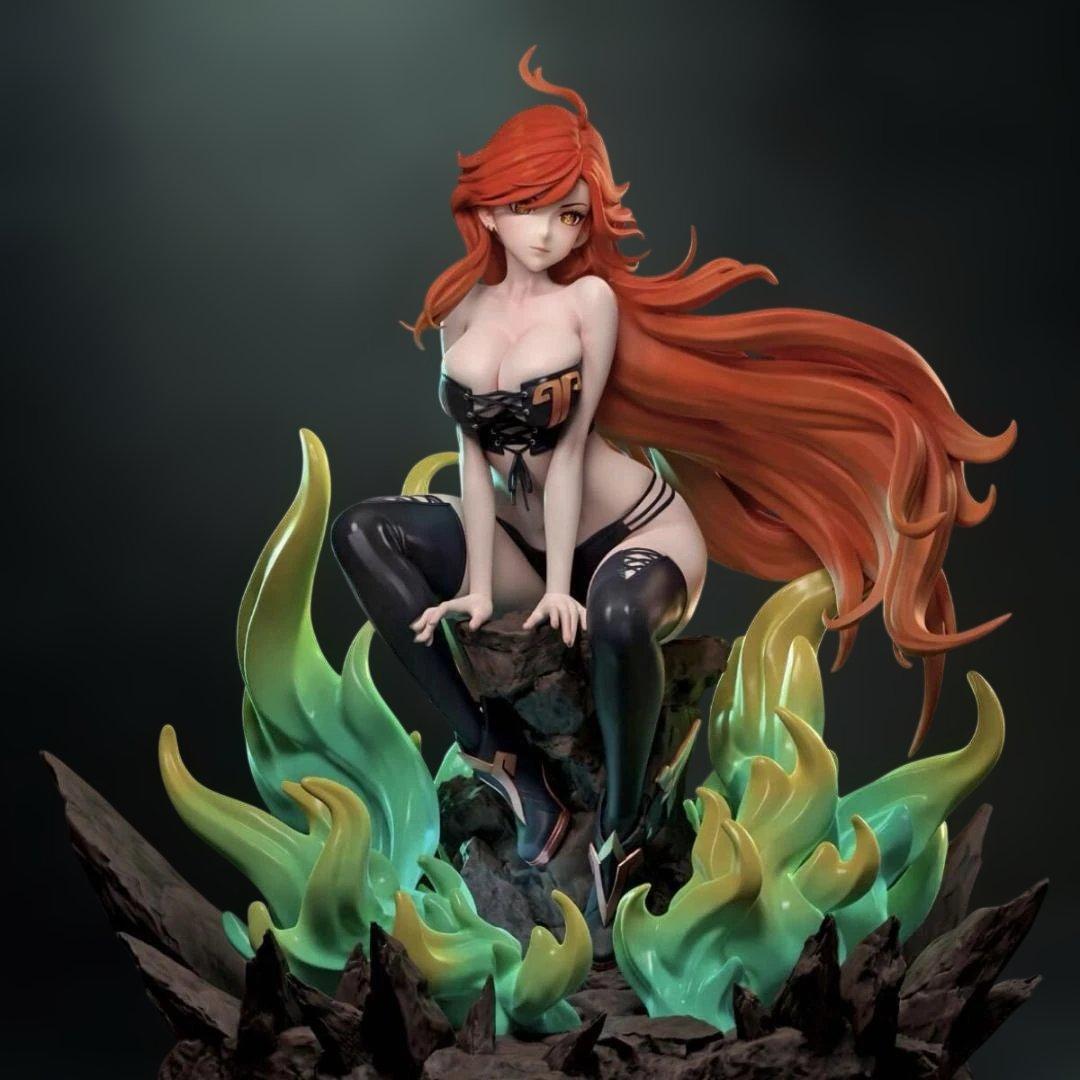 原神　マーヴィカ 20cm 炎神　ガレキ　未塗装未組立　美少女　1／7
