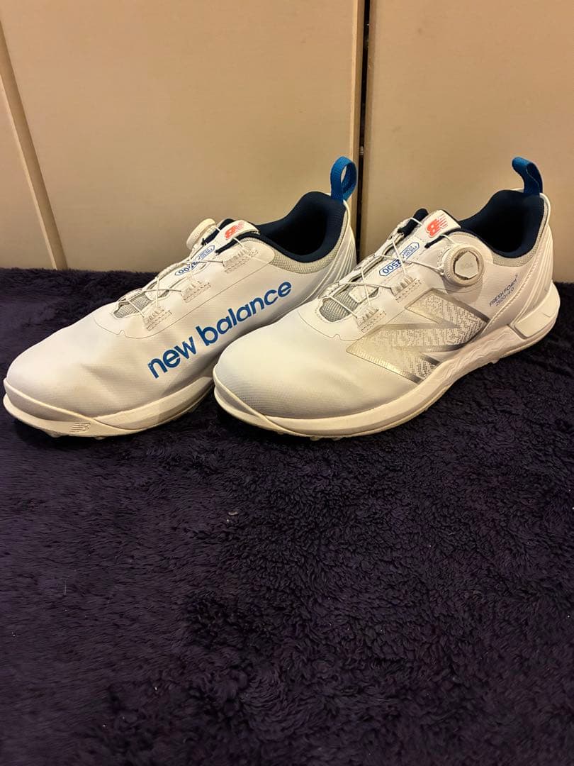 NEW BALANCE UGS2500A ゴルフシューズ シロ 白 27 BOA