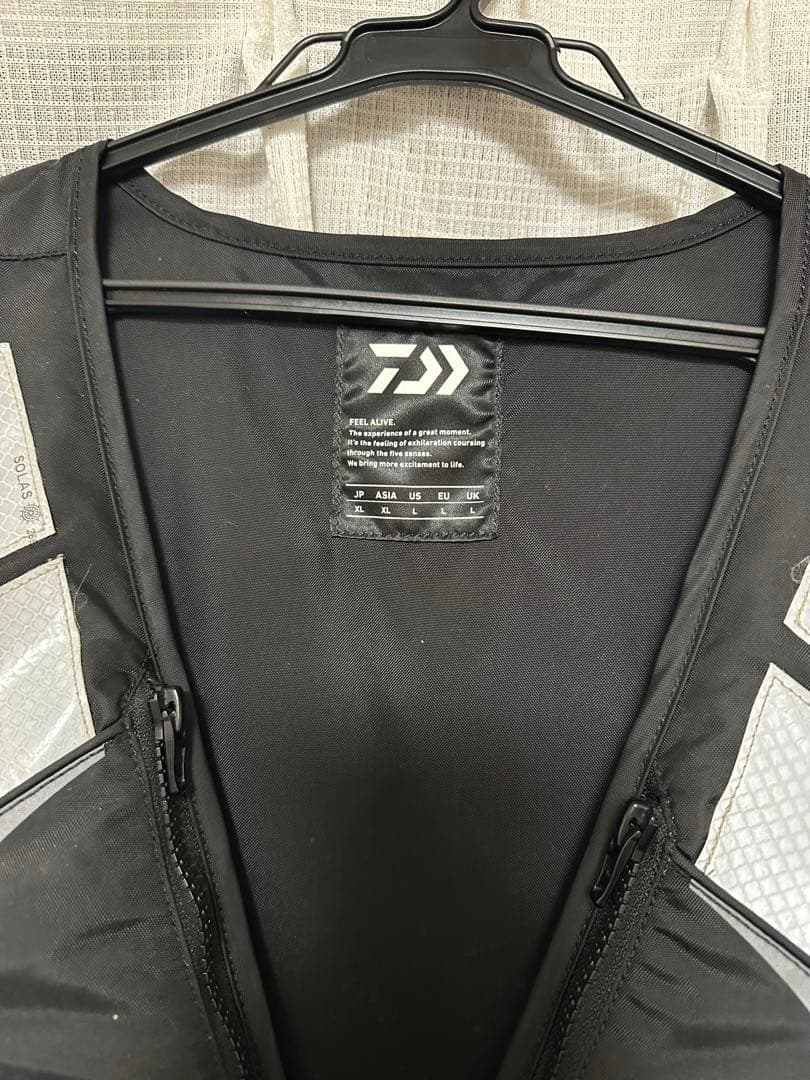 Daiwa BF-3420D ブラック XLサイズ 小型船用救命胴衣TYPE-D