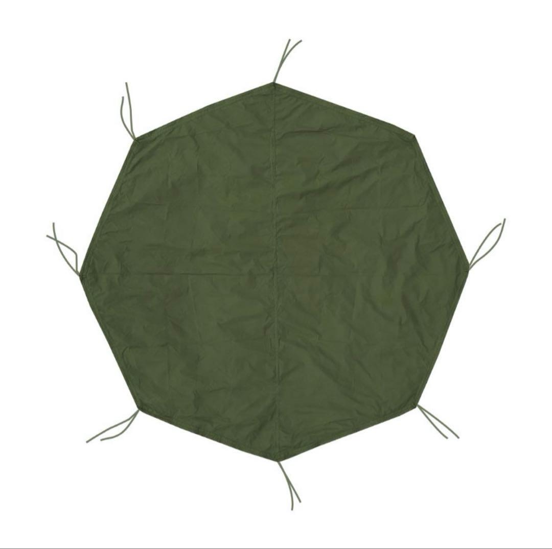 軍幕テント未使用MilitaryGround Sheet 八角形グラウンドシート