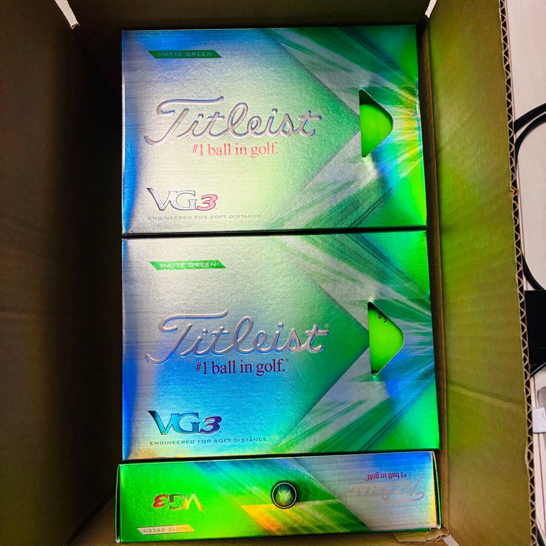 Titleist VG3 ゴルフボール MATTE GREEN 7ダースセット
